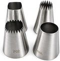 Large Piping Nozzles, 4Pcs #9FT #F02#F06#R22L Stainless Steel Seamless