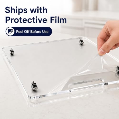13 x 14 Acrylic Appliance Slider Tray for Coffee Maker