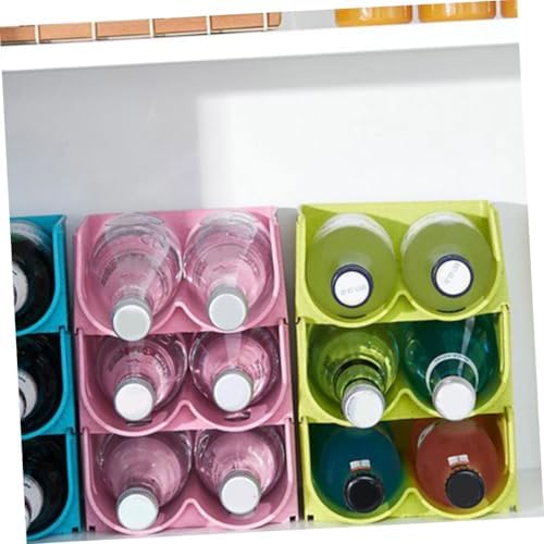 Green PP Soda Can Holder Stackable Storage Rack for Kitchen