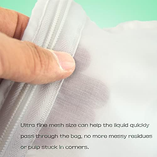 WMKGG Ultra Fine Mesh Strainer Bags, Reusable Filter Bags