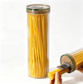 Clear Plastic Pasta Storage Container with Lid, Airtight Spaghetti