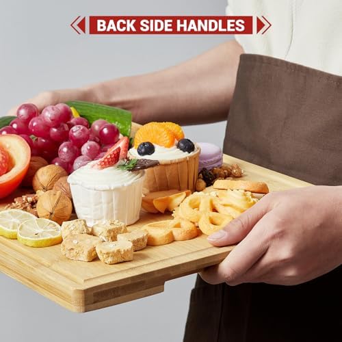 IDEALHOUSE Cutting Board Set of 3 for Kitchen Meal Prep and Serving