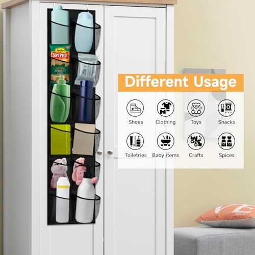 2PCS Water Bottle Organizer - 24 Holder Over The Door Water Bottle