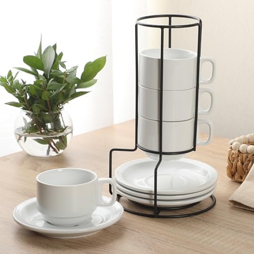 Gibson Home Gracious Dining 7-Ounce Cappuccino Cups Set of 4