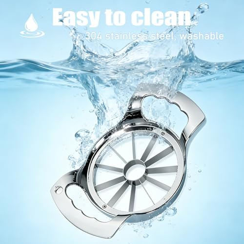 Apple Slicer,12 Blade Extra Large Apple Corer, Heavy Duty Stainless