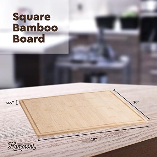 Bamboo Cutting Boards for Kitchen - Wood Cutting Board with Juice