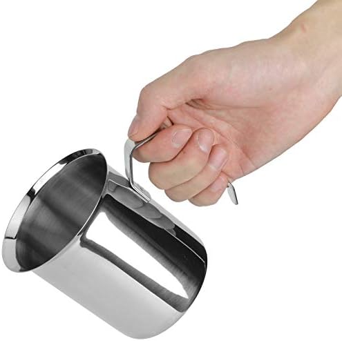 400 cc Milk Frother Handheld, Stainless Steel Milk Foamer, Manual Milk
