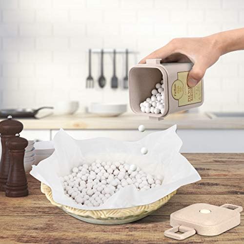 FurRain Ceramic Pie Weights Reusable 10mm Baking Beans Pie Crust