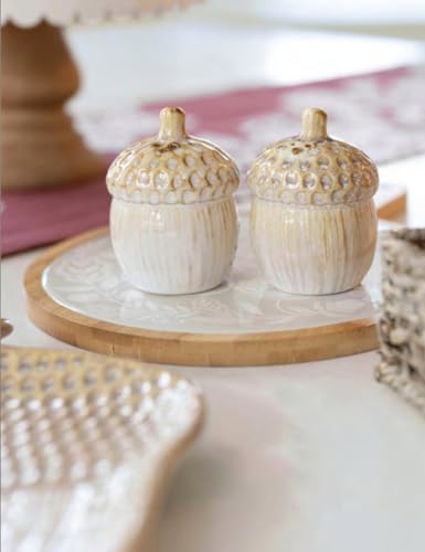 Boston International Salt & Pepper Shaker Set for Kitchen Counter and