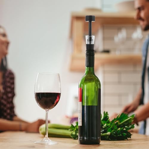 2pcs Vacuum Pump Wine Stopper Plastic Fits Most Wine Bottles