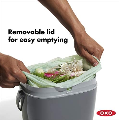 OXO Good Grips Compost Bin, Charcoal, 1.75 Gal