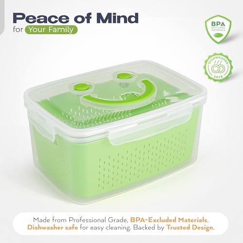 Fruit Storage Containers for Fridge, Set of 4