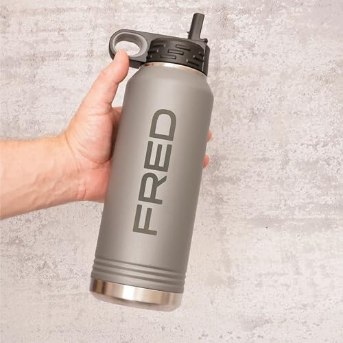 Next Day Shipping, Personalized Laser Engraved 12 20 32 40 oz Water
