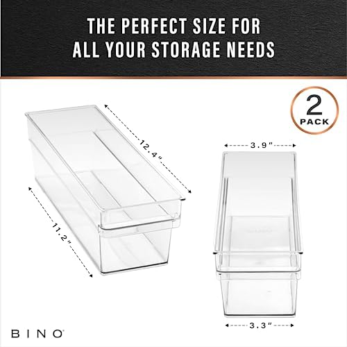 BINO | Plastic Storage Bins, Small - Shallow | THE HANDLER COLLECTION