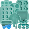 39 Pieces Silicone Bakeware Set, Nonstick Silicone Baking Pans Set
