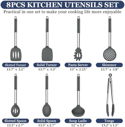 TeamFar Kitchen Utensils Set, 8-Piece