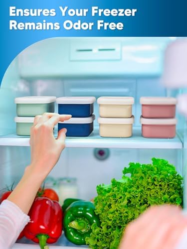 8 PCS 1 Cup Silicone Freezer Molds with Lid, 8oz Soup Freezer Molds