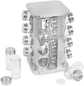 INTERNET'S BEST Revolving Spice Rack - Seasoning Storage with 16 Jars
