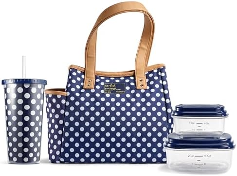 Fit & Fresh Westerly Lunch Bag, Navy Dot