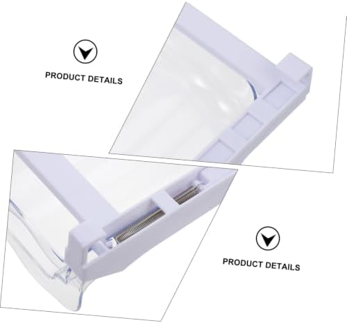 White Plastic Fridge Egg Holder Drawer Organizer for Xmas Refrigerator