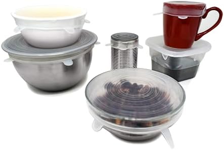 Norpro 6 Piece Reusable Silicone Lids, 2.5" to 11"