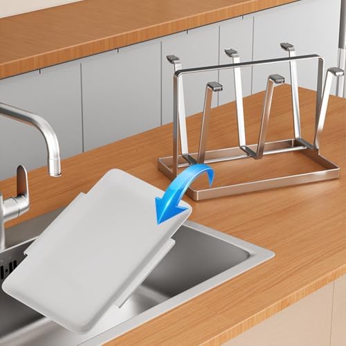 Cup Drying Rack with 6 Hooks, Stainless Steel Cup Holder, Vertical