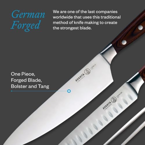 Messermeister Avanta Forged 10-Piece Knife Block Set, Pakkawood