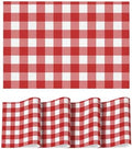 Artoid Mode Buffalo Plaid Vinyl Placemats Set of 4, 12x18 Inch