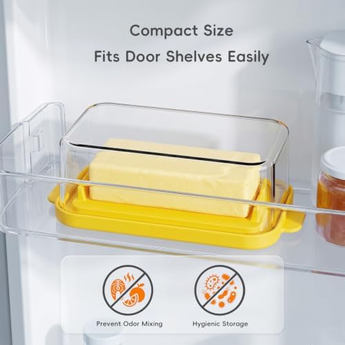 Butter Dish with Lid for Countertop, Butter Holder With Airtight