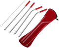 UKCOCO Reusable 304 Food-grade Stainless Steel Straws Set with