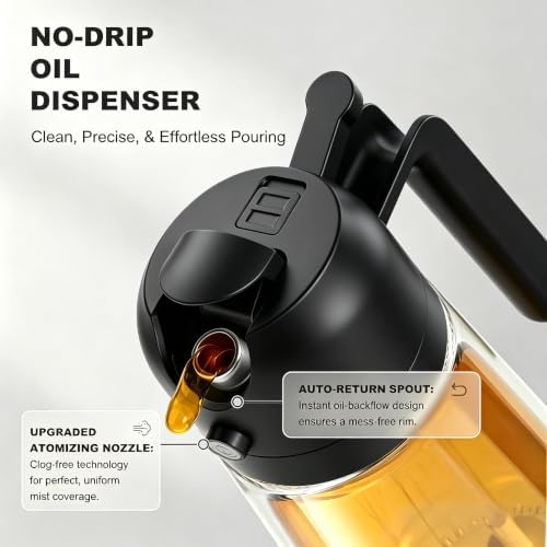 Pure Future Olive Oil Sprayer, Black