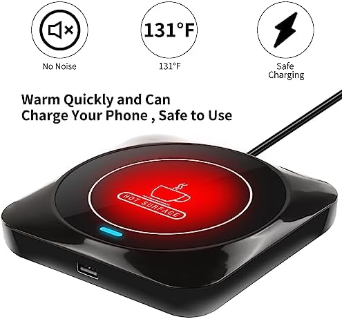 Coffee Mug Warmer, Smart USB Coffee Cup Warmer with Pressure-Induced