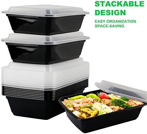 Meal Prep Containers, 10 Pack 32OZ Food Storage Containers with Lids