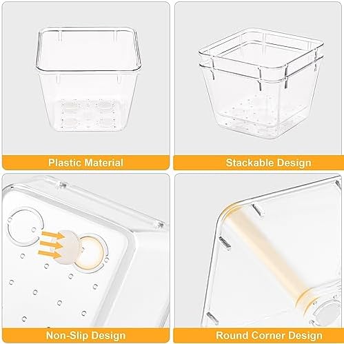 SMARTAKE 13-Piece Drawer Organizer Set, 5-Size