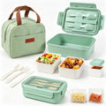 Bento Box 1100ml Lunch Container with Bag & Utensils & 2 Storage Bags