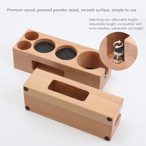 Espresso Accessories Kit 5-PCS Including 54mm Wooden Portafilter