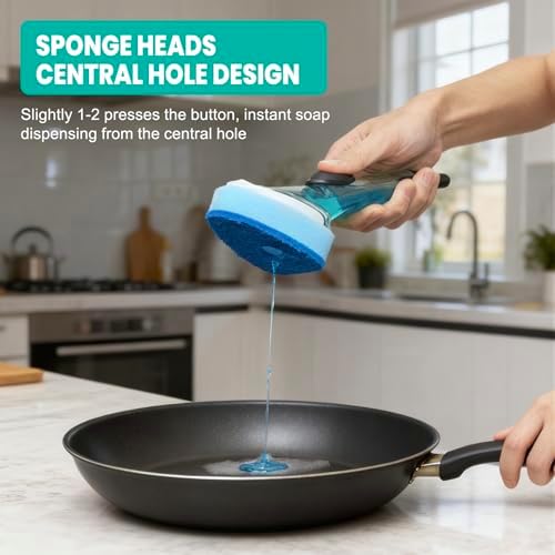 Dish Wand Replacement Sponge Heads
