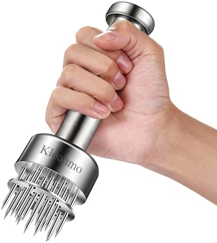 Stainless Steel Meat Tenderizer, 21 Sharp Needles