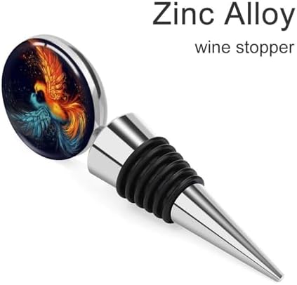 Fire And Water Phoenix Wine Stopper Vacuum Alloy Wine Bottle Stopper