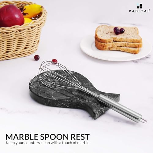 Radicaln Marble Spoon Rest for Stove Top 8" - Kitchen Spoon Holder