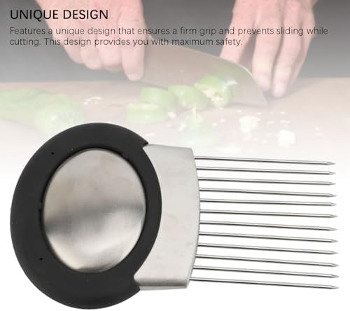 Onion Slicing Holder Multi Purpose Ergonomic Stainless Steel Assistant