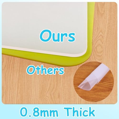 Large Clear Silicone Craft Mats, 13"W x 18"L