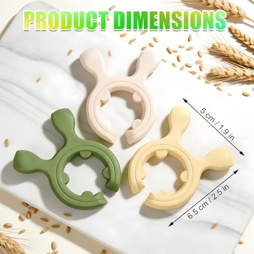 3Pcs Multifunction Silicone Pot Handle Spatula Rack,Kitchen Pot Lid