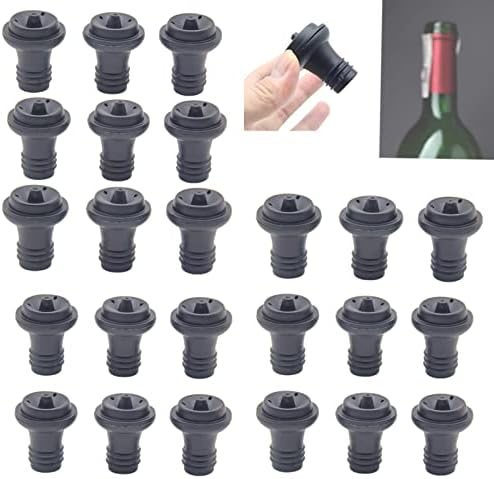 Wine Saver Vacuum Stoppers 24 Pack Rubber Wine Stoppers for Wine Saver