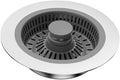 2 Pieces Kitchen Sink Strainer Stopper Drain Cover Stainless Steel