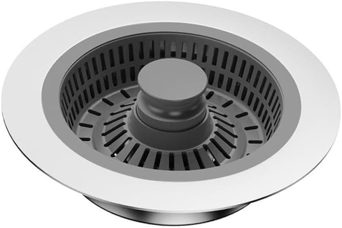 2 Pieces Kitchen Sink Strainer Stopper Drain Cover Stainless Steel