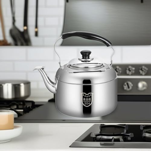 HEMOTON 4L Stainless Steel Whistling Tea Kettle