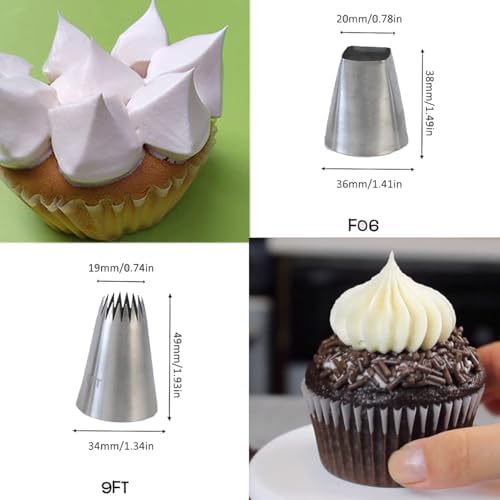 Big Piping Tips and Bags for Eclairs, Pastry & Mashed Potatoes