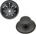 3-1/8 Inch Kitchen Sink Drain Splash Guard with Sink Stopper, Garbage