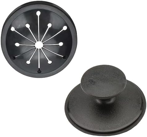 3-1/8 Inch Kitchen Sink Drain Splash Guard with Sink Stopper, Garbage